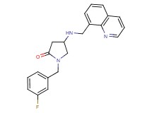1-(3-fluorobenzyl)-4-[(8-quinolinylmethyl)amino]-2-pyrrolidinone