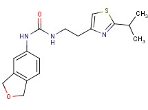 N-(1,3-dihydro-2-benzofuran-5-yl)-N'-[2-(2-isopropyl-1,3-thiazol-4-yl)ethyl]urea