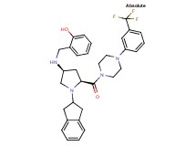 2-({[(3S,5S)-1-(2,3-dihydro-1H-inden-2-yl)-5-({4-[3-(trifluoromethyl)phenyl]-1-piperazinyl}carbonyl)-3-pyrrolidinyl]amino}methyl)phenol