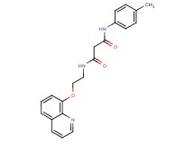 N-(4-methylphenyl)-N'-[2-(quinolin-8-yloxy)ethyl]malonamide