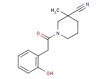 1-[(2-hydroxyphenyl)acetyl]-3-methylpiperidine-3-carbonitrile