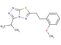 3-isopropyl-6-[2-(2-methoxyphenyl)ethyl][1,2,4]triazolo[3,4-b][1,3,4]thiadiazole