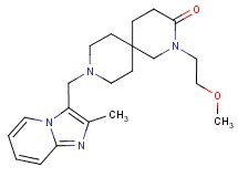 2-(2-methoxyethyl)-9-[(2-methylimidazo[1,2-a]pyridin-3-yl)methyl]-2,9-diazaspiro[5.5]undecan-3-one