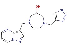1-(pyrazolo[1,5-a]pyrimidin-3-ylmethyl)-4-(1H-1,2,3-triazol-4-ylmethyl)-1,4-diazepan-6-ol