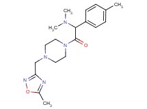N,N-dimethyl-2-{4-[(5-methyl-1,2,4-oxadiazol-3-yl)methyl]-1-piperazinyl}-1-(4-methylphenyl)-2-oxoethanamine
