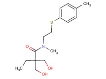 2,2-bis(hydroxymethyl)-N-methyl-N-{2-[(4-methylphenyl)thio]ethyl}butanamide