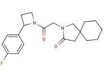 2-{2-[2-(4-fluorophenyl)azetidin-1-yl]-2-oxoethyl}-2-azaspiro[4.5]decan-3-one