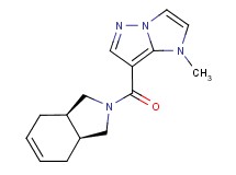 (3aR*,7aS*)-2-[(1-methyl-1H-imidazo[1,2-b]pyrazol-7-yl)carbonyl]-2,3,3a,4,7,7a-hexahydro-1H-isoindole