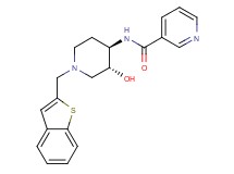 N-[(3R*,4R*)-1-(1-benzothien-2-ylmethyl)-3-hydroxypiperidin-4-yl]nicotinamide