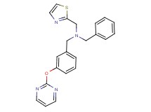 1-phenyl-N-[3-(pyrimidin-2-yloxy)benzyl]-N-(1,3-thiazol-2-ylmethyl)methanamine