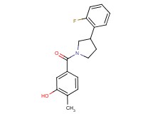 5-{[3-(2-fluorophenyl)-1-pyrrolidinyl]carbonyl}-2-methylphenol