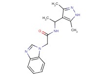 2-(1H-benzimidazol-1-yl)-N-[1-(3,5-dimethyl-1H-pyrazol-4-yl)ethyl]acetamide