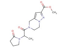 methyl 5-[2-(2-oxopyrrolidin-1-yl)propanoyl]-4,5,6,7-tetrahydropyrazolo[1,5-a]pyrazine-2-carboxylate