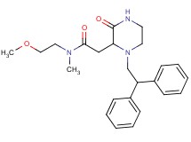 2-[1-(2,2-diphenylethyl)-3-oxo-2-piperazinyl]-N-(2-methoxyethyl)-N-methylacetamide