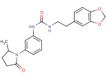 N-[2-(1,3-benzodioxol-5-yl)ethyl]-N'-[3-(2-methyl-5-oxopyrrolidin-1-yl)phenyl]urea