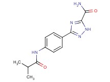 3-[4-(isobutyrylamino)phenyl]-1H-1,2,4-triazole-5-carboxamide