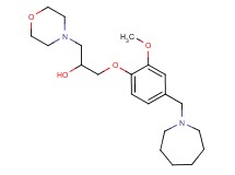 1-[4-(1-azepanylmethyl)-2-methoxyphenoxy]-3-(4-morpholinyl)-2-propanol