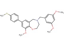 4-(3,5-dimethoxybenzyl)-9-methoxy-7-[4-(methylthio)phenyl]-2,3,4,5-tetrahydro-1,4-benzoxazepine