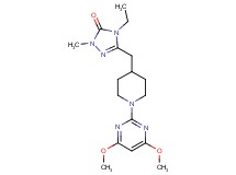 5-{[1-(4,6-dimethoxypyrimidin-2-yl)piperidin-4-yl]methyl}-4-ethyl-2-methyl-2,4-dihydro-3H-1,2,4-triazol-3-one