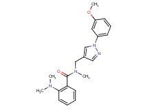 2-(dimethylamino)-N-{[1-(3-methoxyphenyl)-1H-pyrazol-4-yl]methyl}-N-methylbenzamide