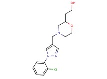 2-(4-{[1-(2-chlorophenyl)-1H-pyrazol-4-yl]methyl}morpholin-2-yl)ethanol