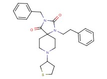 3-benzyl-1-(2-phenylethyl)-8-(tetrahydro-3-thienyl)-1,3,8-triazaspiro[4.5]decane-2,4-dione