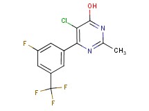 5-chloro-6-[3-fluoro-5-(trifluoromethyl)phenyl]-2-methylpyrimidin-4-ol