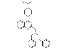N-{[4-(4-acetyl-1-piperazinyl)-2-quinazolinyl]methyl}-N-benzyl-2-phenylethanamine