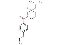 3-[(dimethylamino)methyl]-1-(4-propylbenzoyl)-3-piperidinol