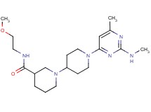 N-(2-methoxyethyl)-1'-[6-methyl-2-(methylamino)pyrimidin-4-yl]-1,4'-bipiperidine-3-carboxamide