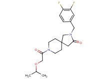 2-(3,4-difluorobenzyl)-8-(isopropoxyacetyl)-2,8-diazaspiro[4.5]decan-3-one