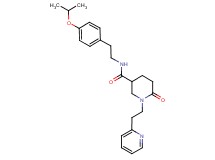N-[2-(4-isopropoxyphenyl)ethyl]-6-oxo-1-[2-(2-pyridinyl)ethyl]-3-piperidinecarboxamide