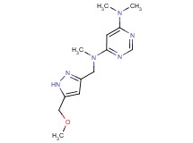N-{[5-(methoxymethyl)-1H-pyrazol-3-yl]methyl}-N,N',N'-trimethylpyrimidine-4,6-diamine