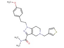 1-[2-(4-methoxyphenyl)ethyl]-N,N-dimethyl-5-(3-thienylmethyl)-4,5,6,7-tetrahydro-1H-pyrazolo[4,3-c]pyridine-3-carboxamide