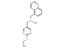 1-[2-(ethylthio)pyrimidin-5-yl]-N-methyl-N-(quinolin-5-ylmethyl)methanamine
