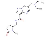 6-[(diethylamino)methyl]-N-[(1-methyl-5-oxopyrrolidin-2-yl)methyl]pyrazolo[1,5-a]pyrimidine-3-carboxamide