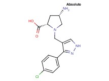 (4S)-4-amino-1-{[3-(4-chlorophenyl)-1H-pyrazol-4-yl]methyl}-L-proline