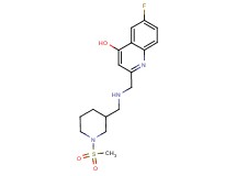 6-fluoro-2-[({[1-(methylsulfonyl)piperidin-3-yl]methyl}amino)methyl]quinolin-4-ol