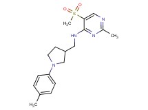 2-methyl-N-{[1-(4-methylphenyl)pyrrolidin-3-yl]methyl}-5-(methylsulfonyl)pyrimidin-4-amine