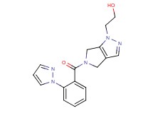 2-[5-[2-(1H-pyrazol-1-yl)benzoyl]-5,6-dihydropyrrolo[3,4-c]pyrazol-1(4H)-yl]ethanol