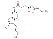 N-[1-(2-methoxyethyl)-2-methyl-1H-indol-5-yl]-N'-[(3-propylisoxazol-5-yl)methyl]urea