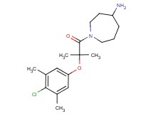 1-[2-(4-chloro-3,5-dimethylphenoxy)-2-methylpropanoyl]-4-azepanamine
