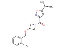 5-isopropyl-3-({3-[(2-methylbenzyl)oxy]-1-azetidinyl}carbonyl)isoxazole