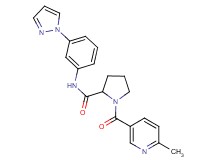 1-[(6-methyl-3-pyridinyl)carbonyl]-N-[3-(1H-pyrazol-1-yl)phenyl]prolinamide