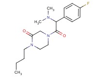 1-butyl-4-[(dimethylamino)(4-fluorophenyl)acetyl]-2-piperazinone