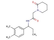 N-[1-(3,4-dimethylphenyl)propyl]-2-(2-oxopiperidin-1-yl)acetamide