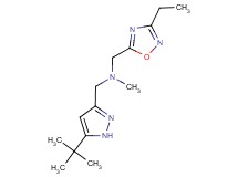 1-(5-tert-butyl-1H-pyrazol-3-yl)-N-[(3-ethyl-1,2,4-oxadiazol-5-yl)methyl]-N-methylmethanamine