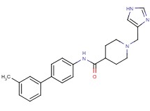 1-(1H-imidazol-4-ylmethyl)-N-(3'-methylbiphenyl-4-yl)piperidine-4-carboxamide