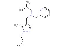 2-methyl-N-[(5-methyl-1-propyl-1H-pyrazol-4-yl)methyl]-N-(pyridin-2-ylmethyl)propan-1-amine