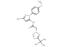 2-(5-tert-butyl-2H-tetrazol-2-yl)-N-[1-(4-methoxyphenyl)-3-methyl-1H-pyrazol-5-yl]acetamide